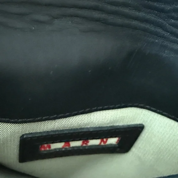 Marni Black Leather Clutch - Picture 2 of 6
